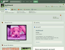 Tablet Screenshot of deathhound.deviantart.com