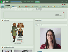 Tablet Screenshot of ninique.deviantart.com