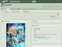 Tablet Screenshot of franysonic.deviantart.com
