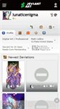 Mobile Screenshot of lunaticenigma.deviantart.com