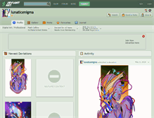 Tablet Screenshot of lunaticenigma.deviantart.com