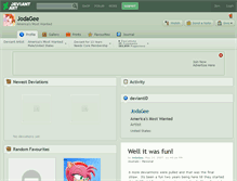 Tablet Screenshot of jodagee.deviantart.com