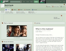Tablet Screenshot of burnt-candy.deviantart.com