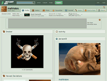 Tablet Screenshot of mahirates.deviantart.com
