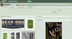 Desktop Screenshot of multimiller.deviantart.com