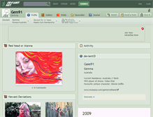 Tablet Screenshot of gem91.deviantart.com