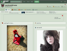 Tablet Screenshot of lacylovesnirvana.deviantart.com