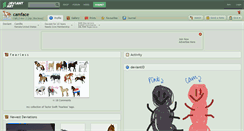 Desktop Screenshot of camface.deviantart.com