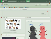 Tablet Screenshot of camface.deviantart.com