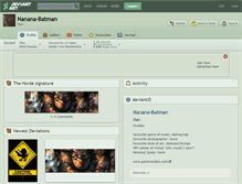 Tablet Screenshot of nanana-batman.deviantart.com