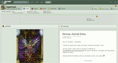 Desktop Screenshot of hypernosis.deviantart.com