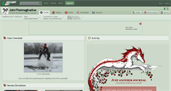 Desktop Screenshot of johntheimaginative.deviantart.com