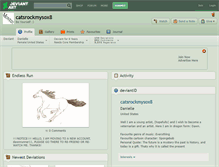 Tablet Screenshot of catsrockmysox8.deviantart.com
