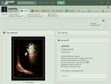 Tablet Screenshot of claireity.deviantart.com