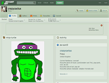 Tablet Screenshot of crazycactus.deviantart.com