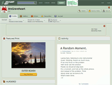 Tablet Screenshot of mrsgraveheart.deviantart.com