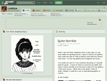 Tablet Screenshot of lelablue.deviantart.com