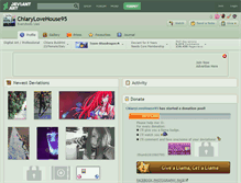 Tablet Screenshot of chiarylovehouse95.deviantart.com