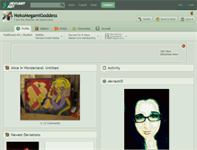 Tablet Screenshot of nekomegamigoddess.deviantart.com