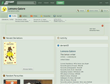 Tablet Screenshot of lemons-galore.deviantart.com