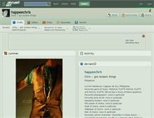 Tablet Screenshot of happeechris.deviantart.com