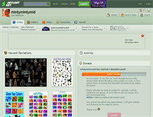Tablet Screenshot of mintymintymid.deviantart.com