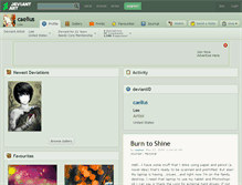 Tablet Screenshot of caelius.deviantart.com