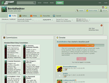Tablet Screenshot of bowtothedrow.deviantart.com