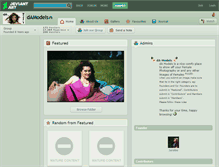 Tablet Screenshot of damodels.deviantart.com