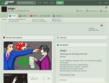 Tablet Screenshot of leftgirl.deviantart.com