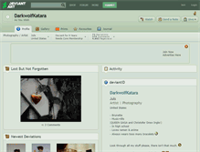 Tablet Screenshot of darkwolfkatara.deviantart.com