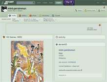 Tablet Screenshot of mint-persimmon.deviantart.com