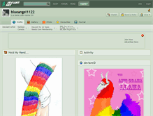 Tablet Screenshot of blueangel1122.deviantart.com