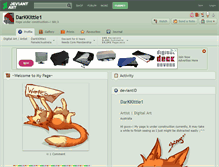 Tablet Screenshot of darkkittie1.deviantart.com