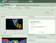 Tablet Screenshot of dark-days.deviantart.com