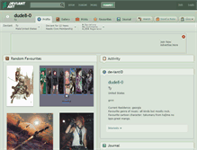 Tablet Screenshot of dude8-0.deviantart.com