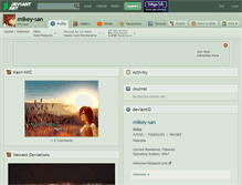 Tablet Screenshot of mikey-san.deviantart.com