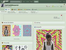Tablet Screenshot of carnivalleresources.deviantart.com