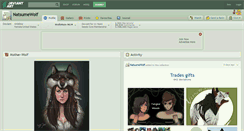 Desktop Screenshot of natsumewolf.deviantart.com