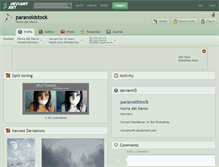 Tablet Screenshot of paranoidstock.deviantart.com