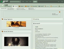 Tablet Screenshot of cosz.deviantart.com