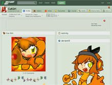 Tablet Screenshot of cutgirl.deviantart.com