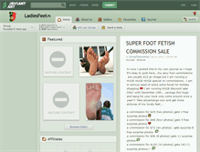 Tablet Screenshot of ladiesfeet.deviantart.com