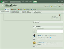 Tablet Screenshot of lightning-shadows.deviantart.com
