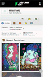 Mobile Screenshot of misshalo.deviantart.com