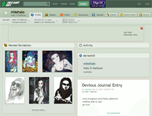 Tablet Screenshot of misshalo.deviantart.com