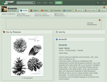 Tablet Screenshot of dreamie.deviantart.com