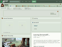 Tablet Screenshot of fahari.deviantart.com