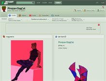 Tablet Screenshot of pinepawstagcat.deviantart.com
