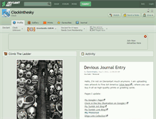 Tablet Screenshot of clockinthesky.deviantart.com